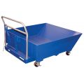 Beacon low profile parts hopper is 18" high, allowing them to be placed underneath machinery to be used as catch basins for parts. The parts hopper is dumped with the assistance of a fork truck. The unit features fork pockets for dumping the hopper 90 degrees. Low profile parts hoppers help reduce hazards and inconveniences. Low profile parts hopper reduces workplace hazards.